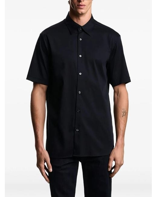Emporio Armani Blue Cotton Shirt for men