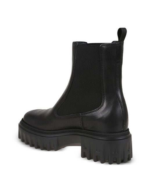 Hogan Black Beatles Chelsea H700 Leather