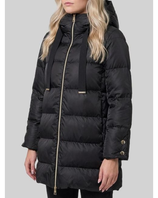 Herno Black A-Shape Puffer Jacket