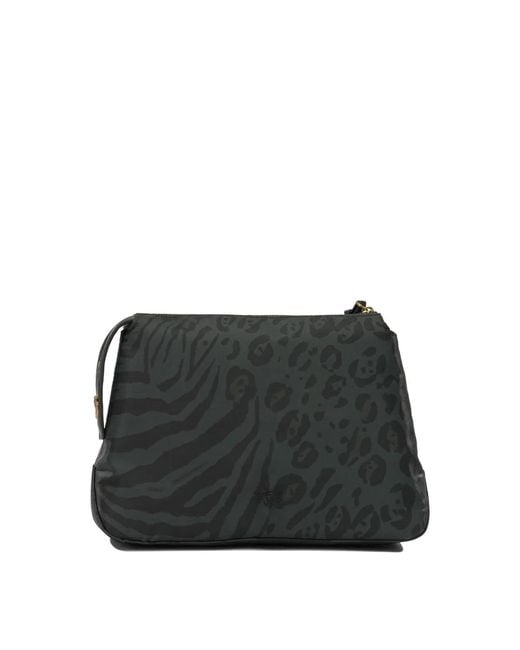 Pinko Black Polyamide Pouch