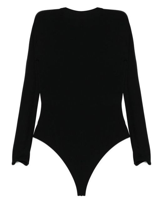 Wolford Black V-Necked Bodysuit