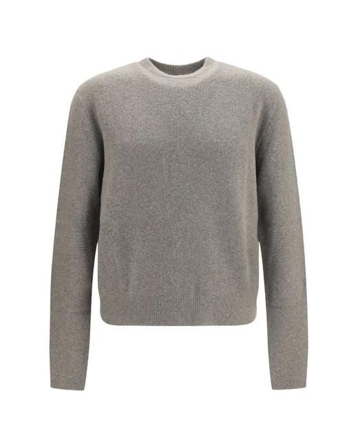 Rick Owens Gray Round Neck Knit for men