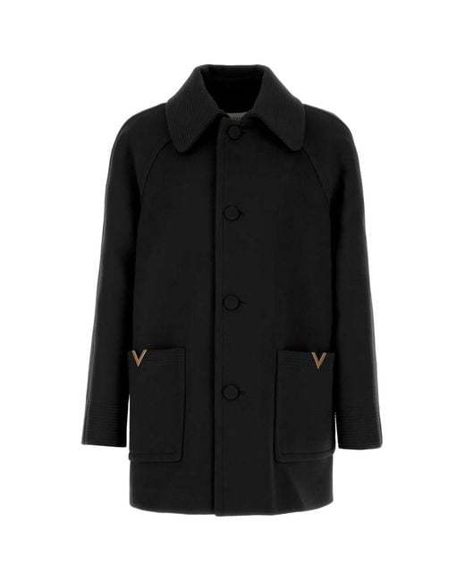 Valentino Garavani Black Cappotto for men