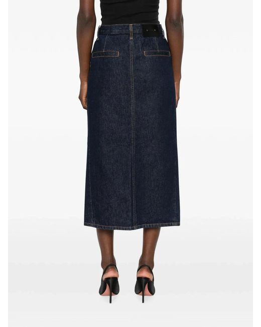 Khaite Blue Anden Skirt