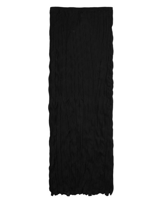 Totême Black Inspired Midi Sweater Knit Skirt
