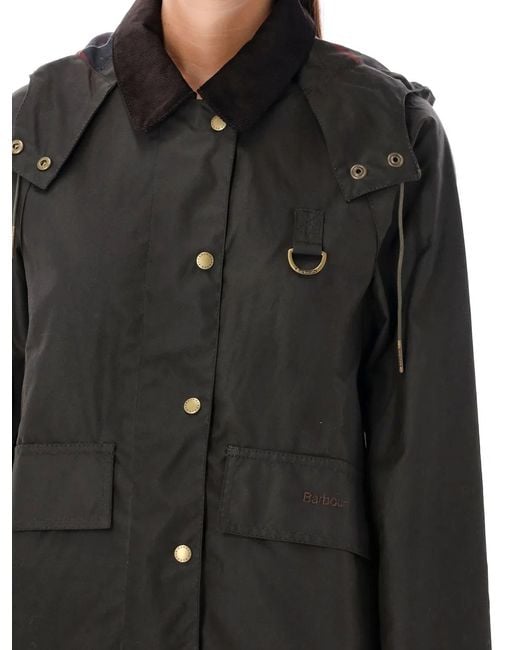 Barbour Black Avon Wax Jacket