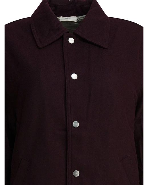 Autry Black Bordeaux Wool Blend Jacket