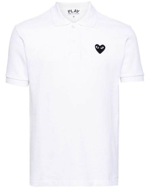 COMME DES GARÇONS PLAY White T-Shirt Emblem Knit