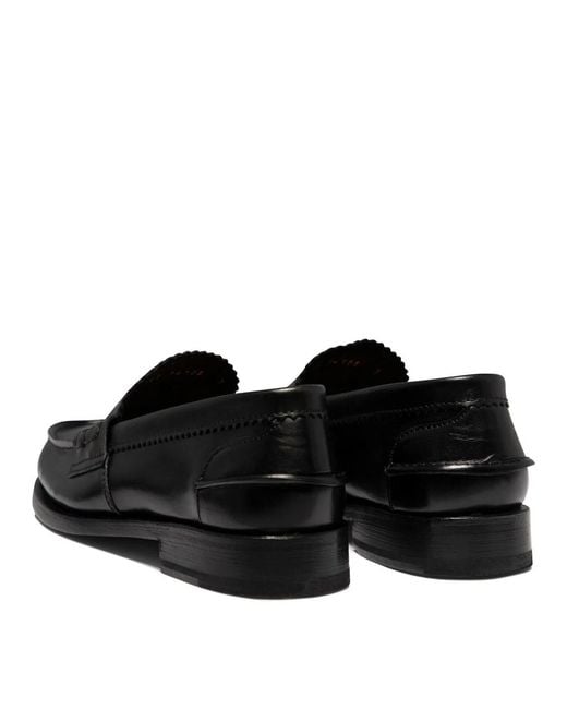 Saxone Of Scotland Black "Arran" Loafers for men