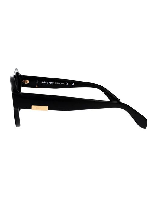 Palm Angels Black Shiny Acetate Sunglasses