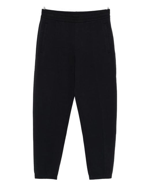 Emporio Armani Blue Logo Cotton Sweatpants for men