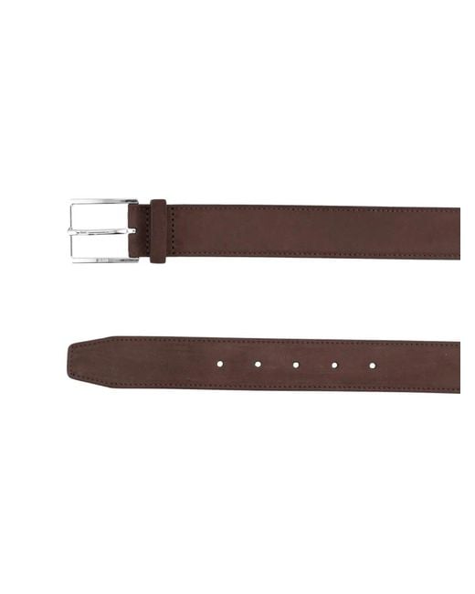 Boss Brown Leather Belt for men