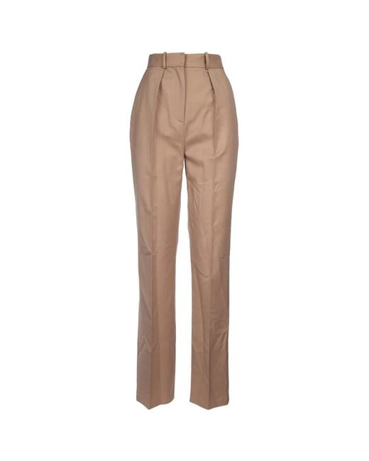 Elisabetta Franchi Natural Dart Detailing Trousers