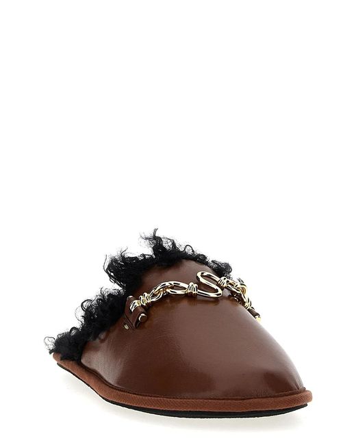 Stella McCartney Brown 'Backless Ryder' Sabots