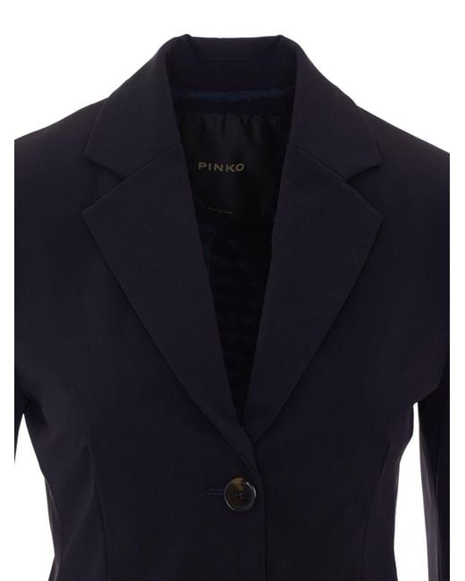 Pinko Blue Polyamide Elastane Jacket