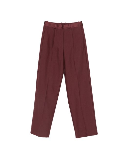 Forte_forte Purple Chic Viscose Cotton Pants