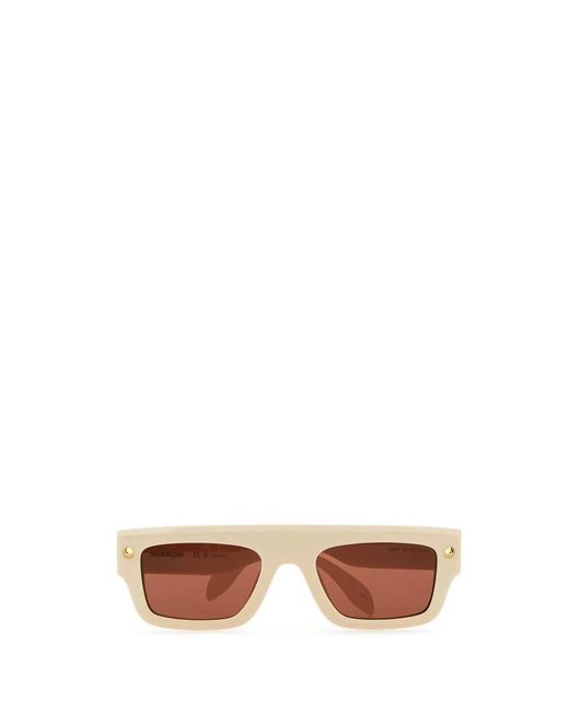 McQueen White Occhiali Da Sole