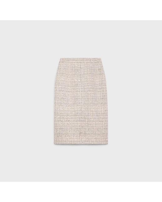 Céline White Jupe Crayon
