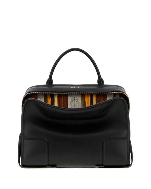 Loewe Black Amazona 180 Skived Pckt L Bag