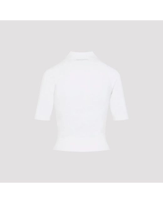 Givenchy White Ivory Knit Polo