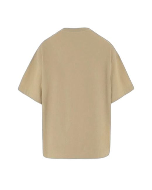 Jil Sander Natural Cotton Tee Shirt