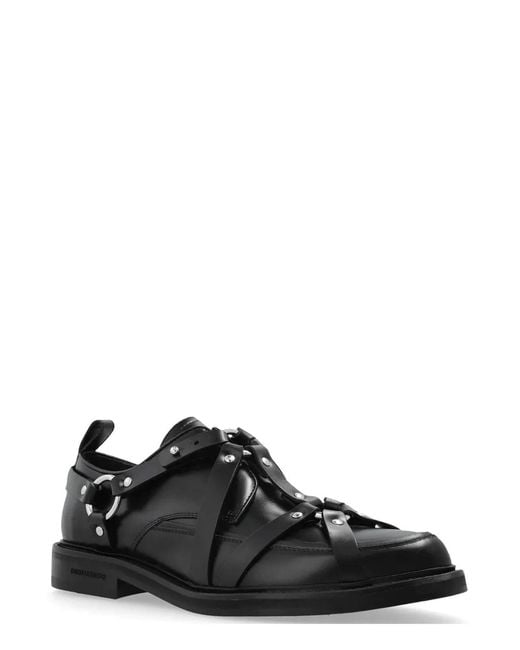 DSquared² Black Bondage Derby for men