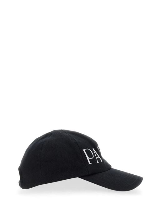 Patou Black Baseball Hat With Logo