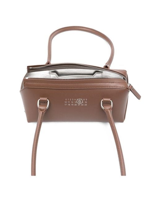 MM6 by Maison Margiela Brown Japanese Mini Leather Shoulder Bag