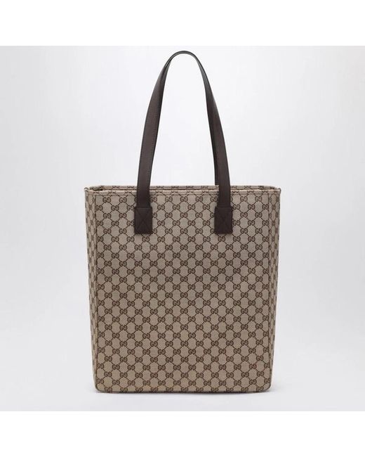 Gucci Brown Gg Fabric Tote Bag for men