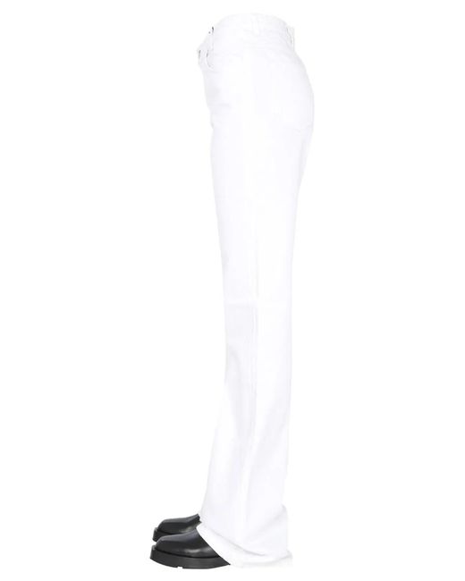 Raf Simons White Flared Jeans