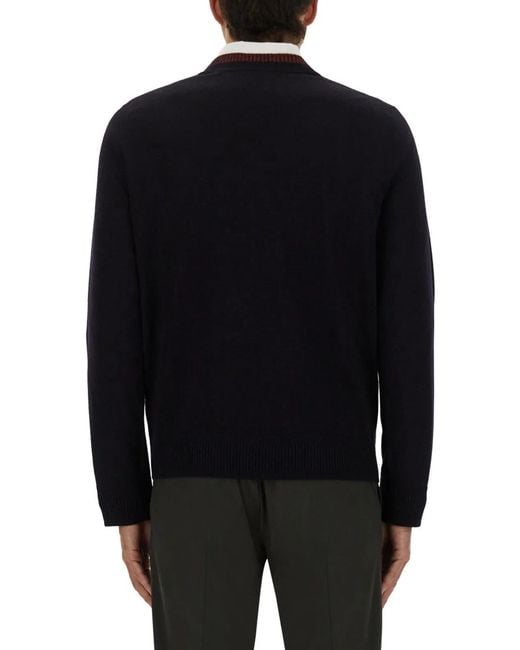 Paul Smith Black Ps Paul Smith Merino Wool Sweaters for men