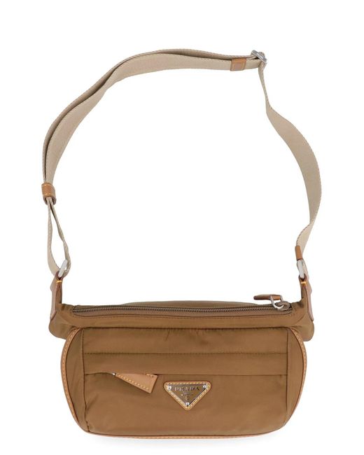 Prada Brown Re-Nylon Messenger Bag for men
