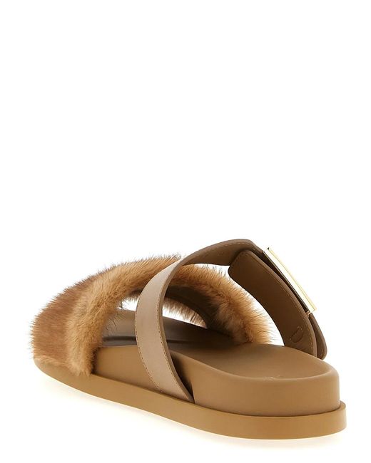 Fendi Brown Feel' Slides