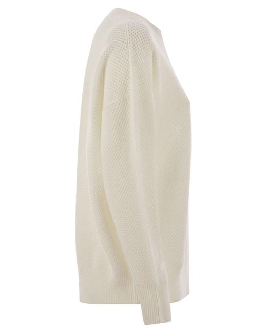Fabiana Filippi Natural Crew-Neck Sweater