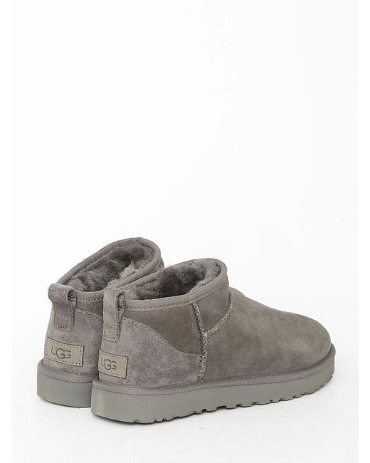 Ugg Gray Classic Ultra Mini