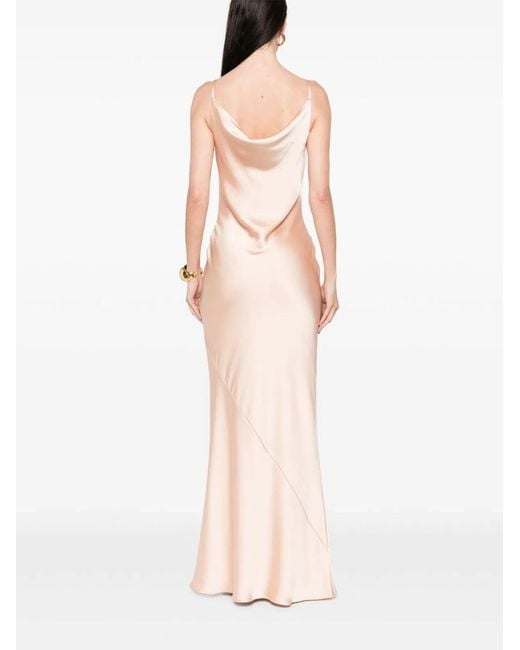 Norma Kamali Pink Maria Slip Gown Dress