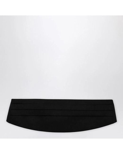 Dolce & Gabbana Black Dolce & Gabbana Satin Smoking Band for men