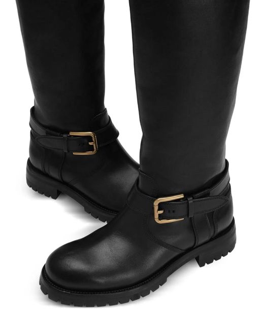Dolce & Gabbana Black Dolce & Gabbana Leather Flat Shoes