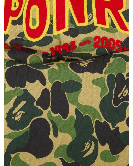 A Bathing Ape Green "Abc Camo 2Nd Shark Full Zip Hoodie Sweatshirt