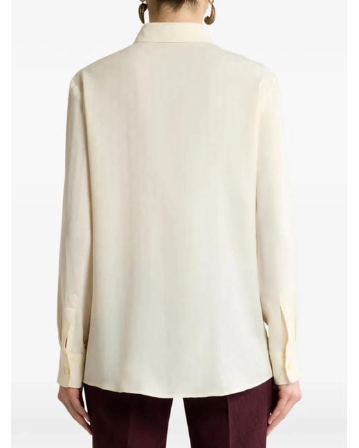 Etro White Camisa