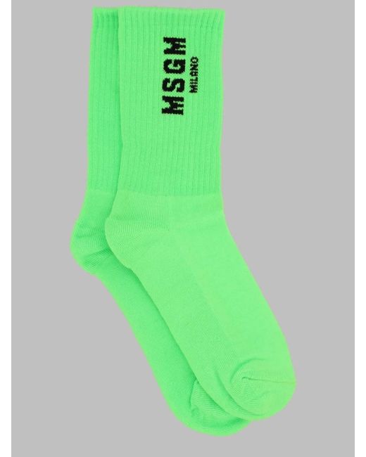MSGM Green Socks