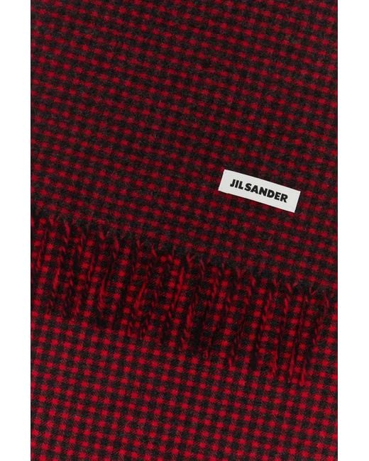 Jil Sander Red Scarf for men