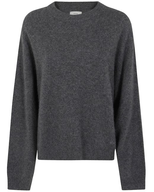 Loulou de Saison Gray "Tristan Lds" Crewneck Sweater