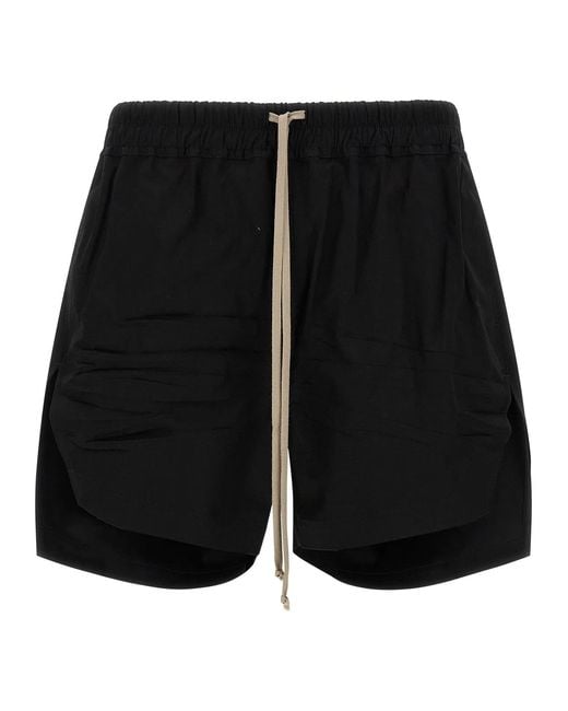 Rick Owens Black 'Boxers' Bermuda Shorts for men