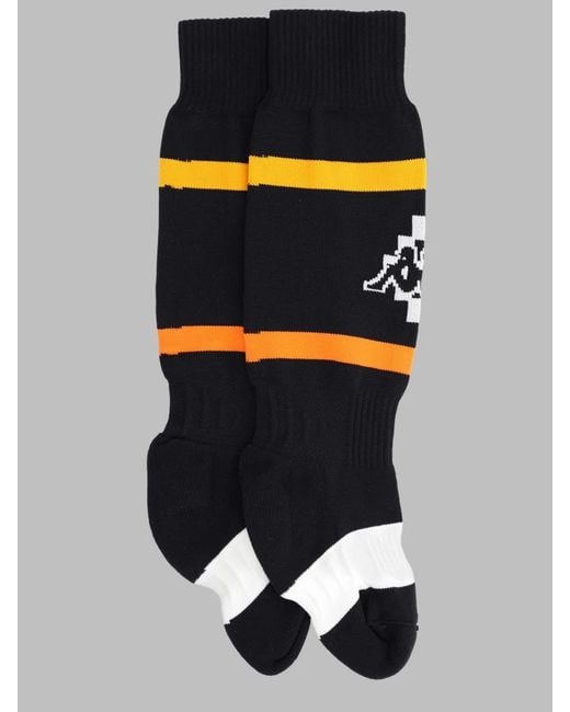 Marcelo Burlon Black Marcelo Burlon County Of Milan Kappa Soccer Socks