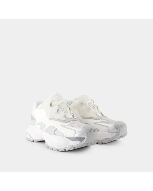 Versace White Low Top Sneakers for men