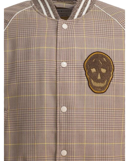 McQueen Brown Wool Blouson for men