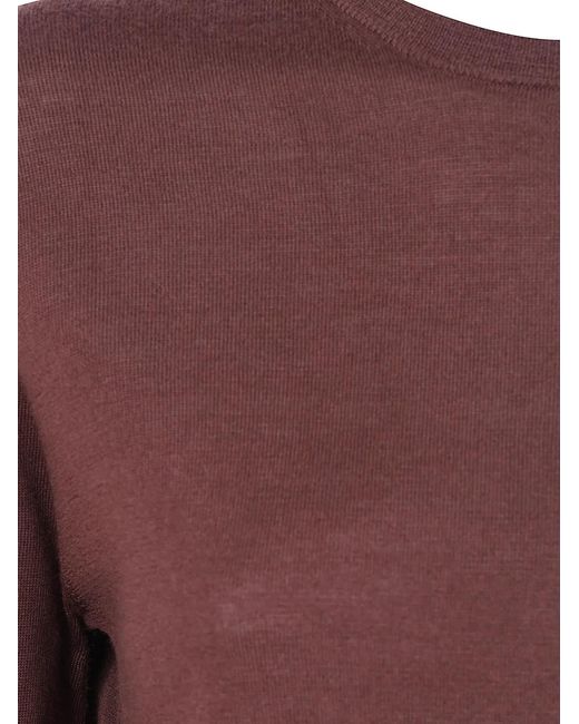 Aspesi Purple Round Neck Sweater