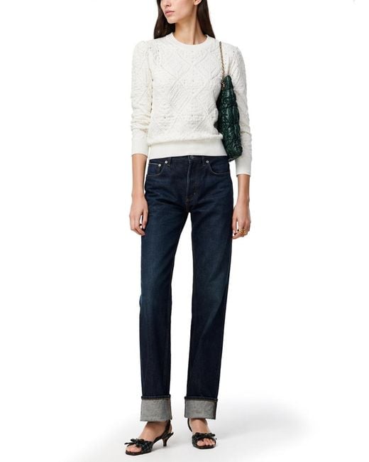 Dior White Dior Maglia Traforata