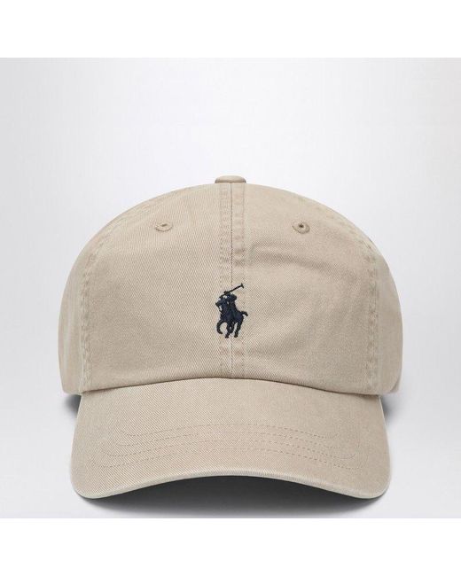 Polo Ralph Lauren Natural Baseball Cap With Logo for men